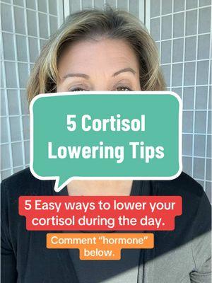 These five lower cortisol can help you regulate your hormones easily in menopause!   #menopause #perimenopause #menopausesymptoms #perimenopausesymptoms #womenhealth #menopauseeducator #menopauseeducation #genxwomen #genxwoman #menopausesupport #menopausejourney #cortisol #over40mom #over50woman #over50woman #over40woman #menopausalmom #menopausal #menopausalwomenoftiktok #menopausalwoman #HRT #BHRT #happyhormones #menopausebelly #EFT 