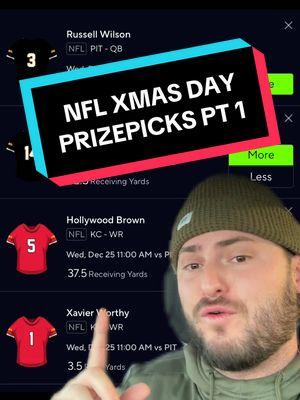 NFL PRIZEPICKS XMAS DAY🎁🎄 #prizepicks #prizepickstoday #prizepickslocks #nfl #xmas 