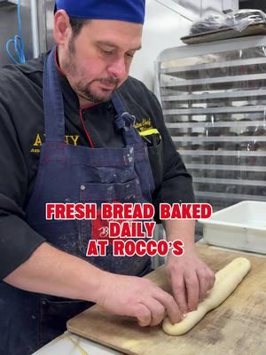 Fresh bread, made for you every day at Rocco’s. Come and get some! 🥖     #italian #queens #italianfood #roccosofrocbeach #bread #breadtok #semolina #breadmaking #italiano #foodtiktok #FoodTok 