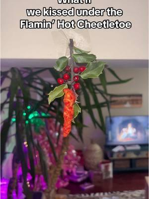 Send this to someone you want to kiss under the Flamin’ Hot Cheetletoe 🔥🎄🤣 @Flamin’ Hot @Chester Cheetah  . . . #christmas #mistletoe #flaminhotcheetos #flaminhot 