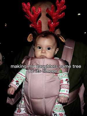 Merry Christmas Eve 🎄✨ #happyholidays #nametree #baby #girl