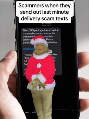 Can you click that link real quick?  #holiday #christmas #scammers #scam #text #scamtext #phishing #shopping #delivery #onlineshopping #usps #fraud 