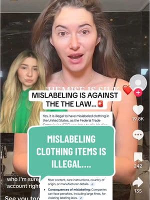 Mislabeling is against the law…. I hope she can have successful future launches & takes the feedback from this launch into consideration for future launches #madeleinewhite #seeyoutomorrow #pajamagate #pajamas #pajamareview #fail #plzdontbuythat #fyp #greenscreen 