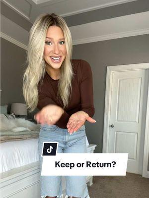 What do we think? #asktiktok #keeporreturn #abercrombie #jeans #millennial #genz #relatable #style #millennialsoftiktok #fashion #fyp 