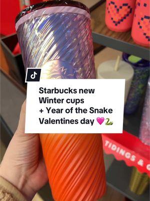 Found the new Starbucks Winter cups releasing January 3rd. 🫢 #starbucks #starbuckscup #starbuckscups #coffeepassport #meghscups #ValentinesDay #starbuckslunaryear #yearofthesnake #lunarnewyear2025 #newatstarbucks