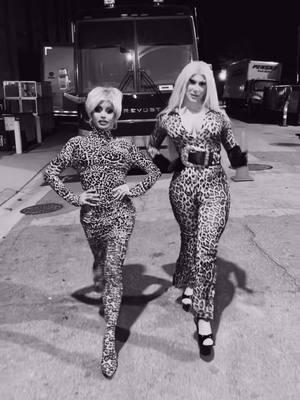 Cheetah Sistahs on the Prowl @Sasha Colby  Stomping Streets after Meet and Greets #cheetah #walkwithme #streets #tour #twins