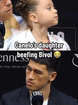 Canelo’s daughter beefing with Dmitry Bivol at their press conference was peak boxing 😭 #canelo #bivol #dmitrybivol #boxing 