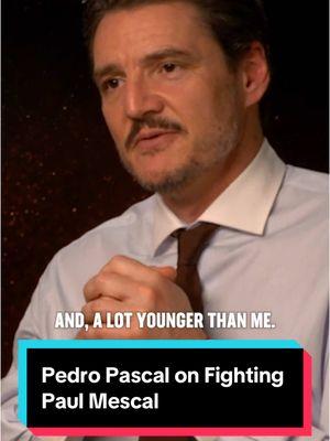 Pedro Pascal shres what it felt like to step into the ring with Paul Mescal in #gladiator2 - now available on Fandango at Home! Watch today at the link in our bio. #pedropascal #movietok #gladiator #paulmescal 