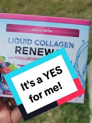 @NatureWise Day 1 of using Liquid Collagen renewal. It's a yes for me! #Collagen #liquidcollagen #naturewise #supplements #ezraperry143 