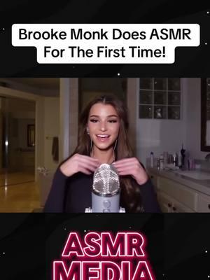 Brooke Monk Does ASMR For The First Time! #asmr #relax #calm #asmrsounds #brookemonk #fyp #viralvideo 