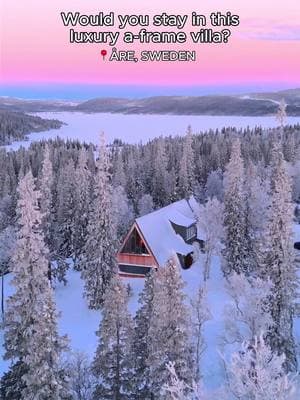 If I send this to you, it means I want to go on a ski trip to Sweden. 🔗Link in bio to book📍Åre, Sweden 🔎"A-Frame Villa with 5-star Hotel Experience" #vrbo #sweden #aframe #skitrip #are #skisweden #luxurytravel 