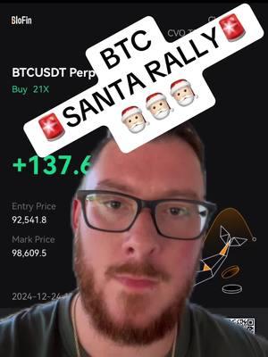 Bitcoin Santa Rally Happening Now! What are next targets? #btc #crypto #trading #ethereum #foryou #xrparmy #cvotrading #altcoins #altseason #explore 