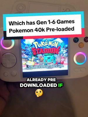 Replying to @big_plug8625 All PRE-loaded pokemongames #RgCube comes with 40k+ pre-loaded games. it's the best emulator to play #ps2 #nds #GameCube #gamecube perfect gift for someone who grew up playing old school video games like this. you can always download more games for free let me know if you have any questions or games you need me to look up #retrogaming #gaming #emulator #90skids #nostalgia #nostalgic #videogames #handheld #gamingconsole #anbernicRgCube #giftideas #games #holidaygift #bdaygift #guygift 