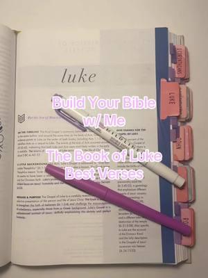 Build Your Bible w/ Me | Luke Best Verses | #Bible #Biblesupplies #Christian #BibleOrganization #BibleStudy #BuildYourBible #SheReadsTruth #Gospel #Luke #Christmas 