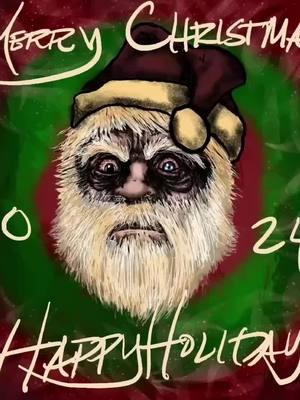 #merrychristmas #happyholidays heres a #speeddraw #timelapseart of my #selfportrait rendition using #procreate #digitalartist #ipaddrawing #santaclaus #hobo #hairy #psycho #sitonsantaslap #gross #lol #funny #holidaycheer #happynewyear #illustration #digitalcreator #procreatetutorial 