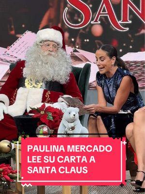 ¡Nuestra querida @Paulina Mercado se conmueve al leerle su carta a #SantaClaus! ❤️💌🎅🏻🎄☀️📺 #SaleElSol