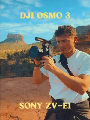 Got to test out the new @DJI Official Osmo Pocket 3!  This little beast definitely has some massive pros - with the biggest being 10bit D-Log which gives you the ability to really play with colors in post production.  I ran a side by test with the Sony ZV-E1 so I had a landing point when grading the project. I also played with the Osmos zoom while rocking a similar focal length lens on the sony.  The OSMO seems to have been made to be an all in one vlog style camera and it’s insane that it has enough features to really make it a solid travel camera if you are posting your work on social media!  @DJI Osmo #osmopocket3 #djipocket3 #cinematography #colorgrade #travel #sedona