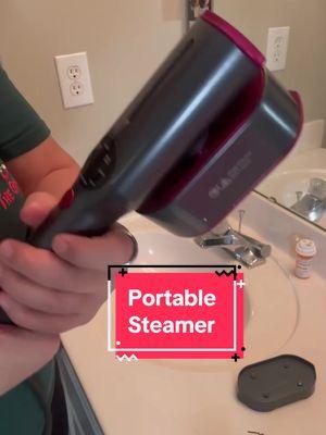 Portable clothing steamer. Great for travel. 7 modes fast hesting. #steamer #iron #travel #traveltips #wrinkles #wrinklefree #drflash @DrFlash-shop 