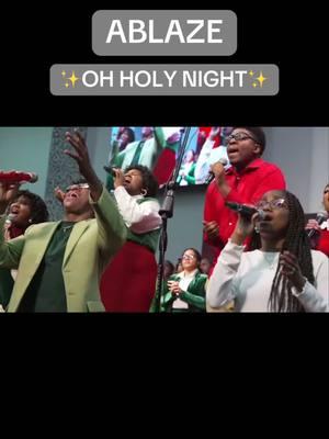 The ablaze youth choir section leaders arrangement of “oh holy night” was BEAUTIFUL this Sunday🫶🏽❤️💚🔥#churchtiktok #chrisitantiktok #ablaze #ablazeyouthchoir #youthministry #cogic #fyp 