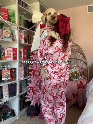 He was not happy about this haha! #decemberdiaries #itsdecember #decembervibes #merrychristmas #bookworm #holidayromance #goldendoodle #bowpjs 