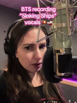 🎤 Watch me lay down vocals for our new song “Sinking Ships” and feel the raw emotion.   Want to see more exclusive content like this? Join me on Patreon for behind-the-scenes access, early music previews, and more! 🖤 Link in bio.   #SinkingShips #NewMusic #BehindTheScenes #MadameMayhem #RockMusic #patreonexclusive 