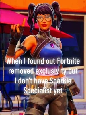 Just patiently waiting for her 🙄 #fyp #fortnite #fortnitememe #fortnitefyp #sparklespecialist #crystalcuteee 