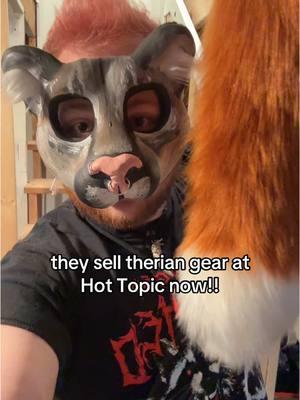 Run don’t walk to hot topic they sell tails now!!! :D . . . #therian #therianthropy #theriansoftiktok #therianmask #wolftherian #theriantiktok #therians #furry #fursuit #fursuitmaker #furryfandom #furrytiktok #theriangear #fursuiting #quadrobics #otherkin #therianthrope #cringe 