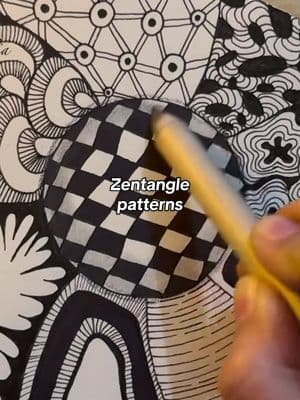 Zentangle patterns 😻 I might delete this video later, but if you’d like to watch a slowed-down version of the complete tutorial, visit my YouTube channel, DoodleWithNadia, or simply click the link in my bio 🤗  #doodlewithnadia #fyp #foryou #doodle #drawing #tutorial  #zentangle #writewithnadia #abstract #art #abstract #circle #easyideas #creativeart #patterns  Doodle with Nadia | zentangle doodle I creative art | doodle tutorial