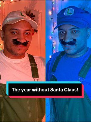 The year without Santa Claus (but with Fire & Ice Luigi) #luigicosplay #nintendotiktok #cosplayersoftiktok #supermariobros #luigiverse #christmas2024 #merrychristmas #videogamecosplay #nintendocosplay #theyearwithoutasantaclaus #christmastiktok 