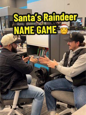 Victor got snubbed fr 🎅                          #raindeer #namegame #santa #christmas #holidaycheer #officelife #1stphorm #fyp