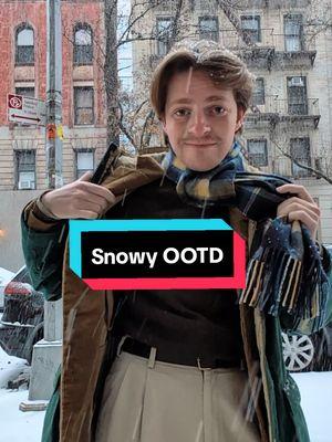 Guy who has only seen The Holdovers (2023): "Getting a lot of The Holdovers (2023) vibes from this" #OOTD #winterfashion #nycsnow #snowing #mensfashion #theholdovers #llbean #snowdayoutfit #secondhandfashion #secondhandstyle #fashiontiktok #sweaterweather  #scarf #nyc 