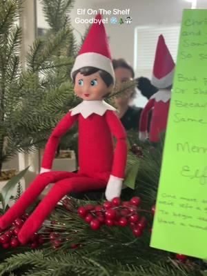 Elf goodbye! ☃️🎄❄️  #elfideas #elfontheshelf #elfontheshelfideas #christmaseve #christmastraditions 