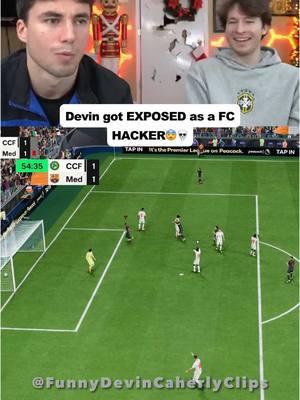 Nah bro ACTUALLY got caught😭 (Twitch- Devin_caherly)  #devincaherly #devinanddylan #funny #fifa #fc25 #gameplay #hacker #hack 