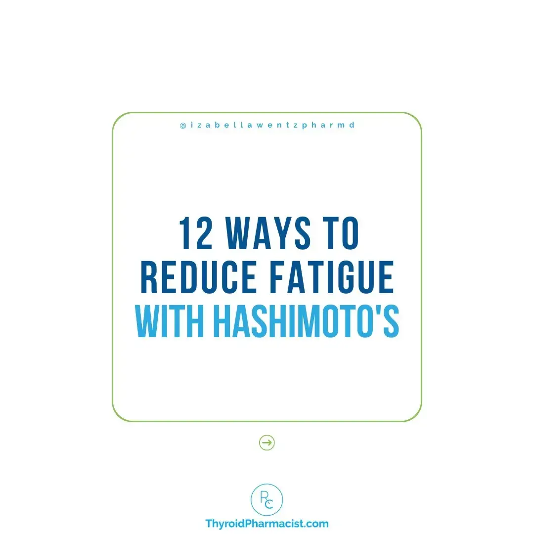 Fatigue was the most debilitating symptom I experienced with Hashimoto’s. It started eight years before I was finally diagnosed in 2009, after I had contracted mono (the Epstein-Barr virus) in college. ⏰ I needed to sleep for 12 hours each night to be able to function… and by “function,” I mean after hitting the snooze button on my alarm clock for two hours, I would drag myself out of bed and then had to drink 4 to 6 cups of caffeine every day to keep myself awake. 💊 When I was finally diagnosed with Hashimoto’s, I was prescribed thyroid medication and thought my days of feeling endlessly tired were over. I was surprised when the medication only helped me a little bit, and I still spent most of my days feeling like I was dragging. ⚡ After much trial and error with food, supplements, and lifestyle changes, I was finally able to regain my energy, and I have more energy today than I did in my twenties! I’ve been able to help my clients and readers over the years regain their energy, too, through the strategies in this post. It can take a little experimenting to find which intervention will make the biggest difference for you, but I find it’s often a combination of a few. How are your energy levels? What helps you reduce fatigue the most? Follow me @izabellawentz for more on taking charge of your own health! #thyroid #healthtok #autoimmunedisease #hashimotos #thyroidhealth #hypothyroidism #fatigue #chronicfatigue #rootcausemedicine