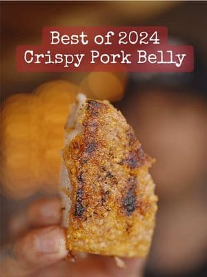 𝘽𝙚𝙨𝙩 𝙤𝙛 𝟐𝟎𝟐𝟒 𝘾𝙍𝙄𝙎𝙋𝙔 𝙋𝙊𝙍𝙆 𝘽𝙀𝙇𝙇𝙔 The best pork bite in my opinion. That crispy skin and juicy, fatty pork belly meat is an insane combo that can’t be beat. Doesn’t need much but a squee of some fresh lime juice. I’ve made this in different ways before. This one was the 1st time cooking it open fire using one of my favorite grills from @tagwoodbbq It’s a labor of love but it makes it all worth it in the end when you hear that crunch! 💯 _______________________________________ 𝙏𝙝𝙞𝙨 𝙍𝙚𝙘𝙞𝙥𝙚 𝙘𝙖𝙣 𝙗𝙚 𝙛𝙤𝙪𝙣𝙙 𝙞𝙣 𝙢𝙮 𝙪𝙥𝙘𝙤𝙢𝙞𝙣𝙜 𝘾𝙤𝙤𝙠𝙗𝙤𝙤𝙠  “𝘽𝙖𝙘𝙠𝙮𝙖𝙧𝙙 𝘽𝘽𝙌 𝙬𝙞𝙩𝙝 𝙁𝙞𝙧𝙚 𝙖𝙣𝙙 𝙎𝙥𝙞𝙘𝙚” 𝙩𝙝𝙖𝙩’𝙨 𝙖𝙫𝙖𝙞𝙡𝙖𝙗𝙡𝙚 𝙛𝙤𝙧 𝙋𝙧𝙚-𝙊𝙧𝙙𝙚𝙧 𝙣𝙤𝙬 𝙖𝙩 𝙏𝙁𝙏𝙄𝘽𝘽𝙌.𝙘𝙤𝙢 𝙂𝙧𝙞𝙡𝙡: @Tagwoodbbq BBQ06SS 𝘾𝙝𝙖𝙧𝙘𝙤𝙖𝙡: @Jealous Devil Chunx 𝙒𝙤𝙤𝙙: @Cutting Edge Firewood Hickory 𝙆𝙣𝙞𝙛𝙚: @Barrel Falls Blade Works @JB BLADES  𝙎𝙚𝙖𝙨𝙤𝙣𝙞𝙣𝙜: @WESTERO  𝘾𝙪𝙩𝙩𝙞𝙣𝙜 𝘽𝙤𝙖𝙧𝙙: @Grizzly Blocks  #chicharron #porkbelly #crispy #bbqtiktok #tftibbq 