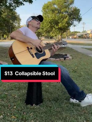 This stool that I found on TikTok SHOP is perfect to keep with my guitar everywhere I go! Also 4 camping, picnics, outdoor events, amusement parks, the mall, the beach and so many other places that make this thing so handy to just pop out and take a load off! #Stool #CollapsibleStool #GuitarStool #CampingStool #CampingChair #FoldableStool #Compact #Lightweight #GreatForEverywhere #AmusementParks #TheMall #TheBeach #ThePark #Work #OnSale #TikTokShop 