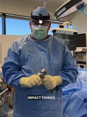 Dr. Snibbe breaks down why a mallet also known as an orthopedic hammer is necessary during his joint replacements 🔨  #hipreplacement #arthritis #surgerytiktok 