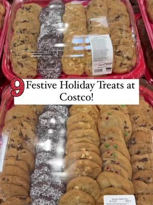 9 Festive Holiday Treats at Costco! #costco_empties #costco #costcofinds #costcobakery #HolidayTreats #desserts #fyp #foryou #foryoupage 