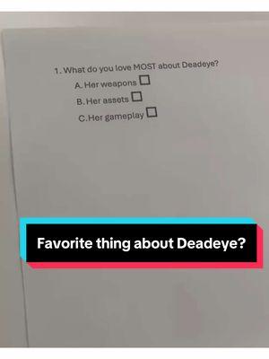 what's your favorite thing about Deadeye? #BlackDesert #BlackDesertOnline #BDO #MMO #MMORPG #deadeye