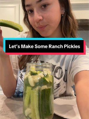 Ranch pickles are a 10 out of 10! Highly recommend making these… #pickles #recipes #cooking #FoodTok #ranchpickles #ranchseasoning #yum 