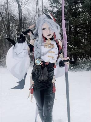 Happy holidays everyone! #GenshinImpact #genshin #genshinimpactcosplay #shenhe #shenhegenshinimpact #shenhecosplay #winter #foryoupage #pourtoi #snow 