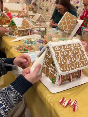 Gingerbread house contest at Bounce Curl’s Headquarters #gingerbreadhouse #conpetition #work#fyp #viraltiktok #workers #family 