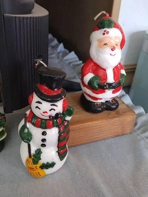 My Christmas thrift finds this year 🤗 #thrift #thrifted #christmas #christmasdecor #santa #snowman #reindeer #merrychristmas #vintage #vintageornaments #ornaments 