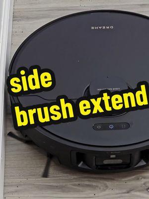 dreame x40 robot vacuum can extend its front side brush #dreamex40ultra #robotvacuum #robotvacuum 