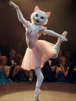 Betrayed by a cunning friend in a ballet competition! #cat #catsoftiktok #ballet #aiart #fyp #pawsome #cute #sad #sadstory 