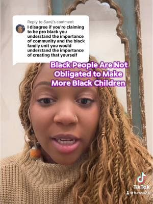 Replying to @Samj alot of ‘pro black’ rhetoric ends up being incredibly harmful to anyone not participating in a conservative fantasy of what constitutes a ‘family’ #problacktiktok #hotep #interracialdating 