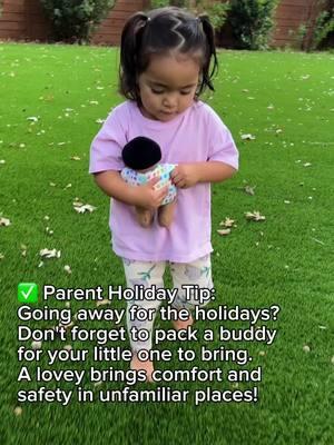 Traveling with an anxious toddler? Don't forget to bring this! 🧸 #toddlertips #lovevery #holidaytips #fyp #traveltips 