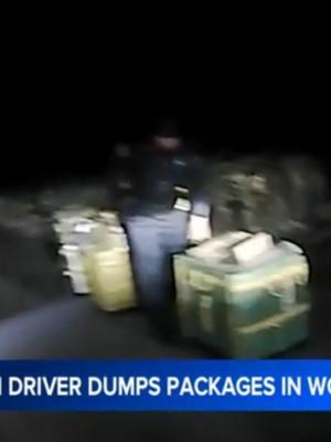 #Massachusetts police found 80 unattended #Amazon #packages in the #woods, which were left by a stressed out driver.