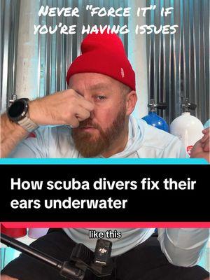 I still run into people that think they can’t scuba dive because their ears hurt at the bottom of a pool. It’s SUCH an easy fix that most of us don’t even talk about it, but we can’t forget about those who haven’t taken the plunge yet 🤿👂💦 #scuba #valsalvamaneuver #scubadivingtips #scubadiver #scubadivingwithkenny