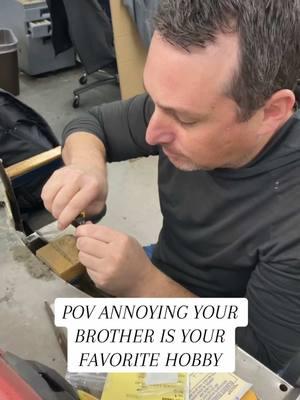 He would be bored without me #danarebecca #familybusiness #jewelryfactory #jewelrydesigner #ringmaking #howjewelryismade #coworkers 